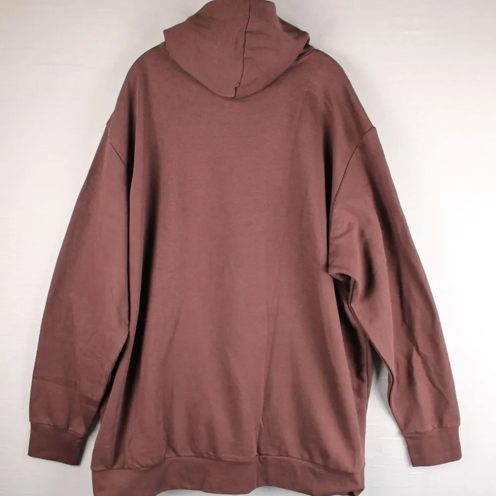 Adidas Essentials Evolution Linear Hoodie Men’s 4XLT Big & Tall Shadow Brown NWT